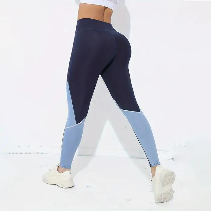 Leggings de pantalons de yoga taille haute colorés pour femmes