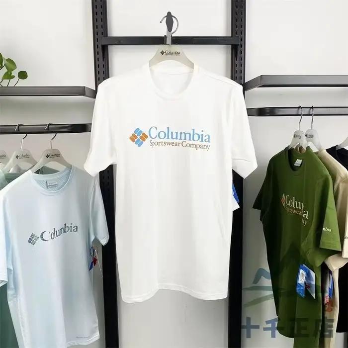 Nouvelle collection : T-shirts de sport pour hommes, en coton ample, imprimés multicolores, à col ro