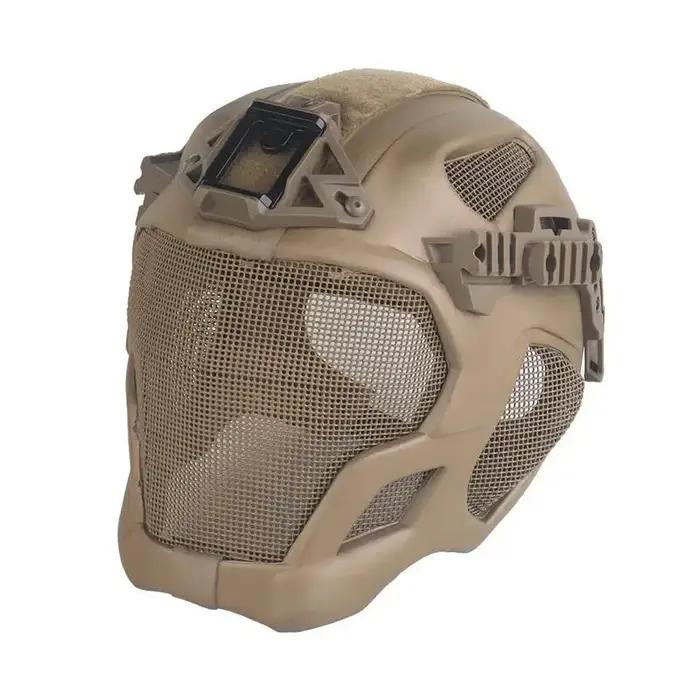 Full Protection Tactical Helmet Militar Hunting Airsoft Paintball CS Steel Mesh