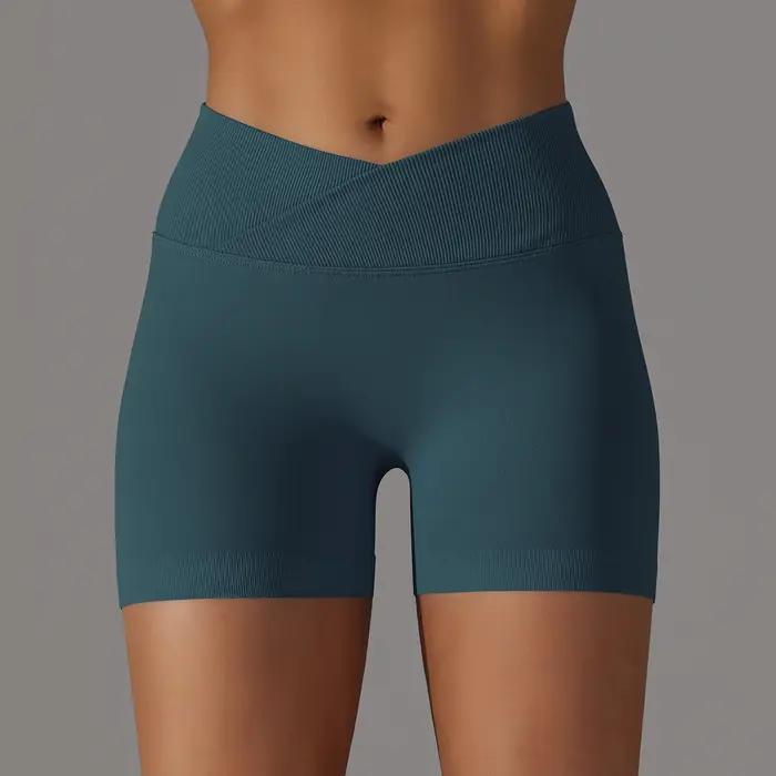 Short de Sport taille croisée pour femmes
