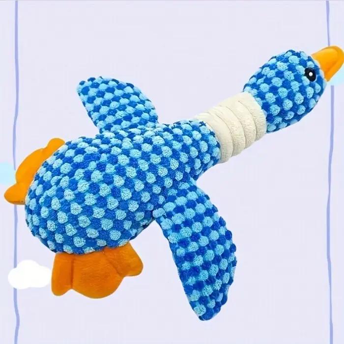 Jouets en peluche amusants en forme de canard et de chien, jouet sonore pour chiot, jouet à mâcher en forme d'oie sauvage pour chiens de petite, moyenne et grande taille, pour le nettoyage des dents