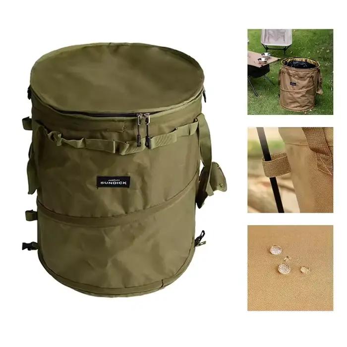 Poubelle de camping pliable