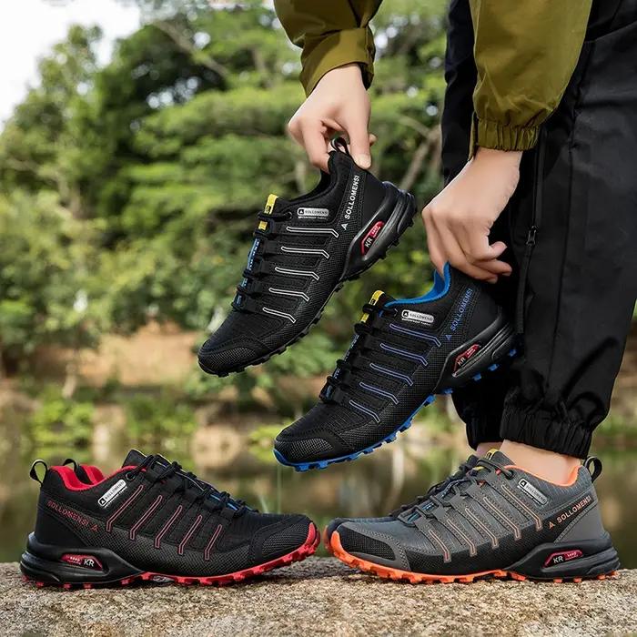 Chaussures de randonnée imperméables et antidérapantes pour hommes, chaussures de sport tout-terrain, randonnée Camping chasse, chaussures d'entraînement tactiques, chaussures de cyclisme