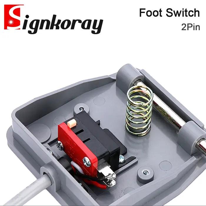 SignkoRay-Commutateur de commande momentanée au pied, pédale d'alimentation électrique pour machine