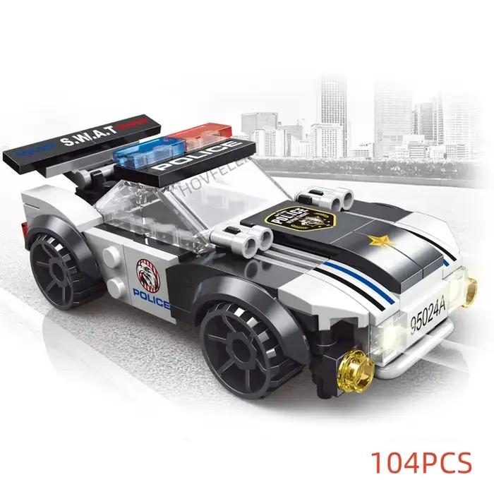 Super Police avion de ville hélicoptère à double Rotor voiture célèbre SWAT blocs de construction br
