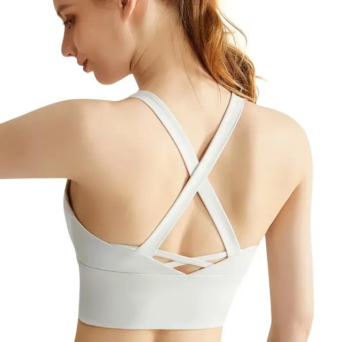 Soutien-gorge de sport à coussin fixe, sous-vêtements professionnels haute résistance, antichoc, pou