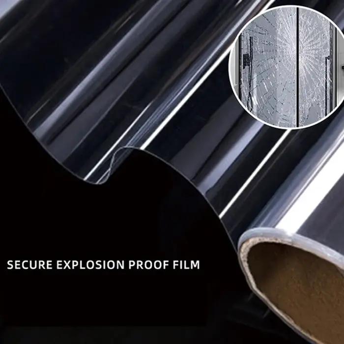 Film de sécurité transparent pour fenêtres – Autocollant de protection anti-éclatement et anti-explo
