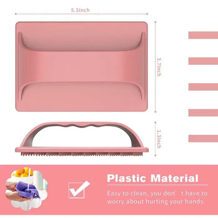 Trancheuse en plastique rose pour hot-dogs, outil de tranchage robuste et facile à utiliser pour barbecues et camping