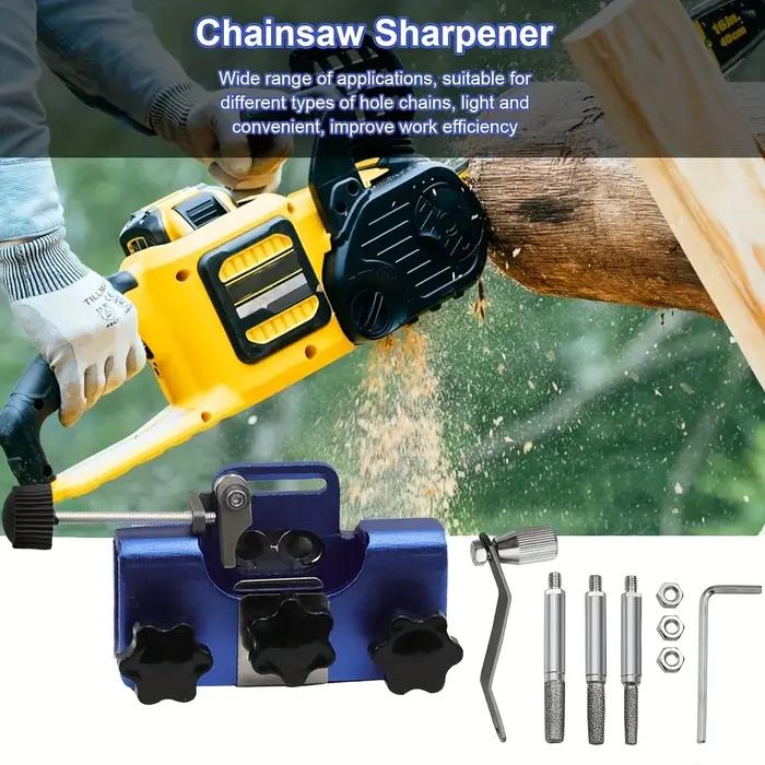 Kit d'affûtage rapide pour tronçonneuse outil de meulage spécial pour tronçonneuses en métal pour travail du bois occasions extérieures et bricolage