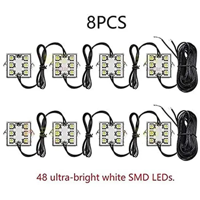 Lampe LED Universelle pour Éclairage de Coffre à Bagages 48 LED Étanche Adaptée à Voitures Camions Bateaux Occasions Spéciales