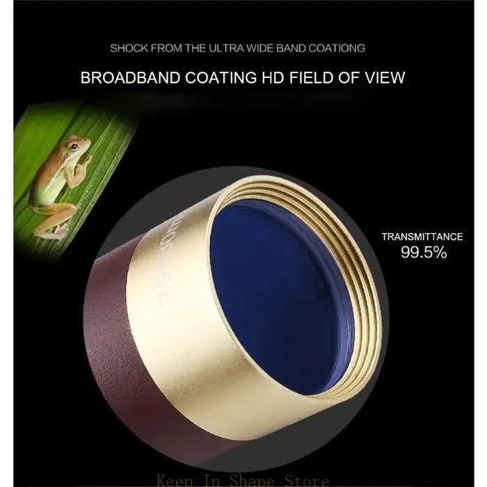 Monoculaire Mini Poche U1JC 25x30 Zoom Portable Réglable pour Voyage Randonnée Observation Extérieure Compact