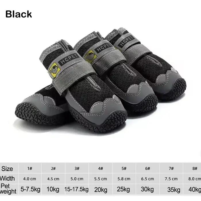 Chaussures pour chiens de grande taille, respirantes, professionnelles, d'extérieur, antidérapantes,