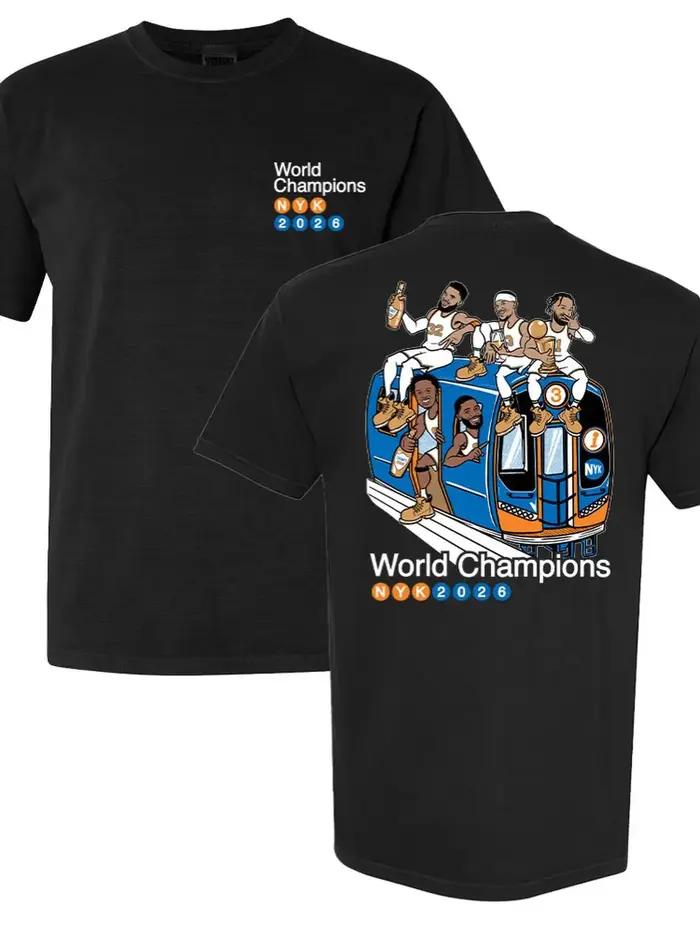 T-shirt Champion Parade New York City 2026 pour hommes et femmes, vêtements d'été en coton, mode, col rond, manches courtes, streetwear