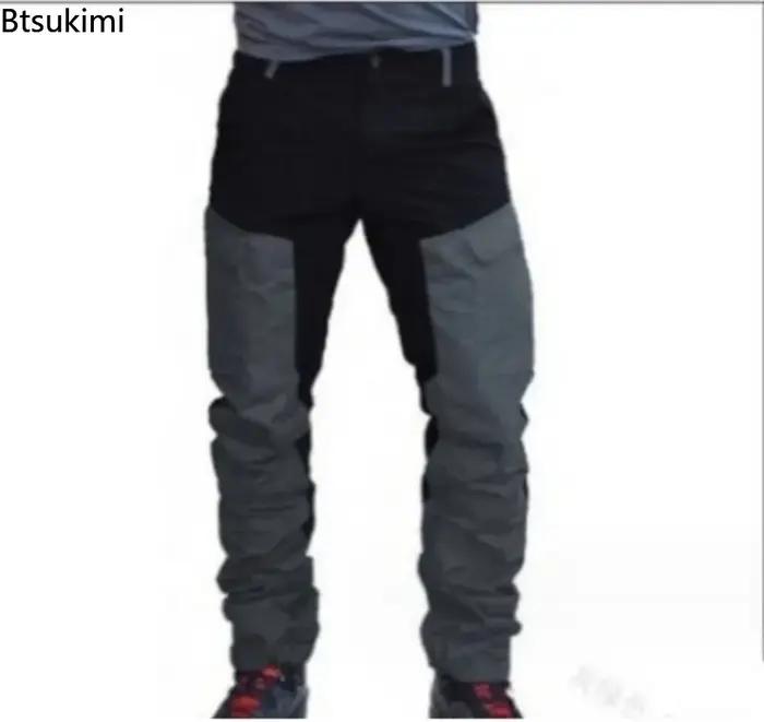 Pantalon cargo 2026 homme color blocking multi-poches chasse outdoor jogger baggy streetwear