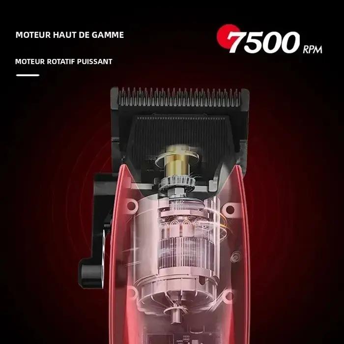 WMARK NG-125 tondeuse à cheveux professionnelle 7500 tr/min