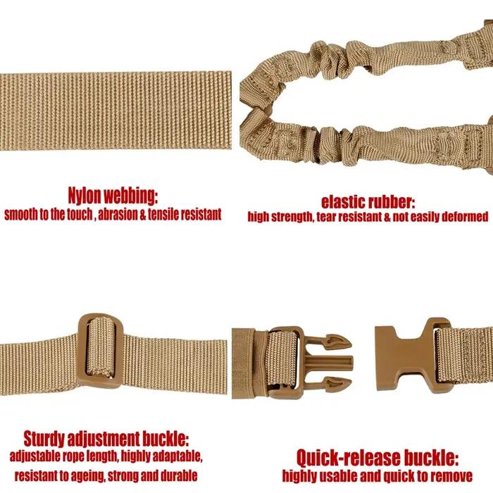 Ceinture de chasse pour pistolets Shot en nylon imperméable avec boucle en bec d'aigle en acier pour hommes occasions de chasse et plein air