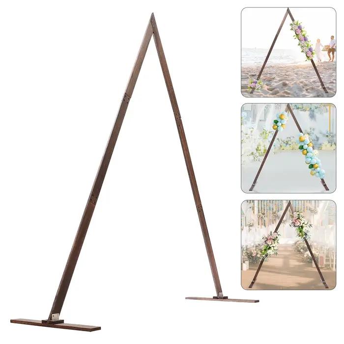 Arche de Mariage en Bois de 8,2 Pieds, Magnifique Support d'Arrière-Plan pour Cérémonie, Jardin