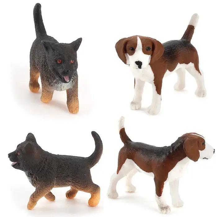 Figurines Miniatures de Mini Chien et Chiot