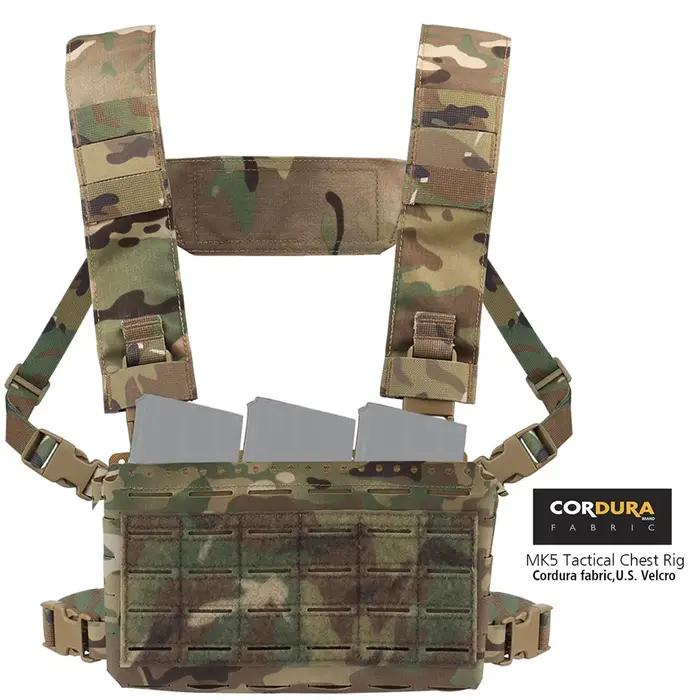 MK5 plate-forme de poitrine Molle SS MKV Micro châssis de combat Placard 5.56 Triple pochette gilet