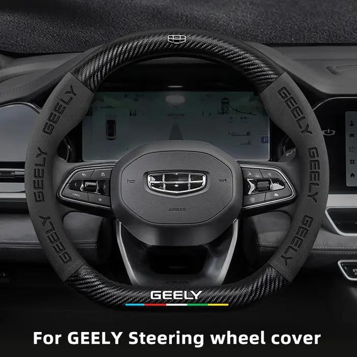 Juste de volant de voiture en fibre de carbone, adaptée à Geely Geometry C Monjaro Coolray Tugella G