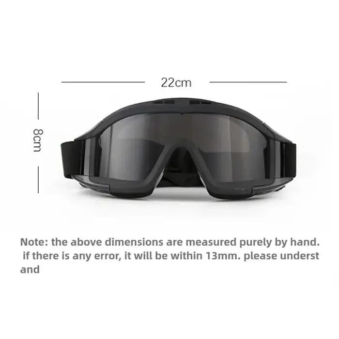Lunettes tactiques anti-impact pour chasse paintball airsoft - Protection professionnelle CS