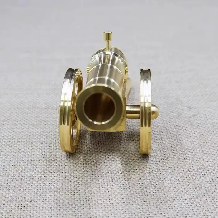Mini Canon Napoléon en acier inoxydable élégant pour la décoration intérieure et collection d'objets militaires pour Noël