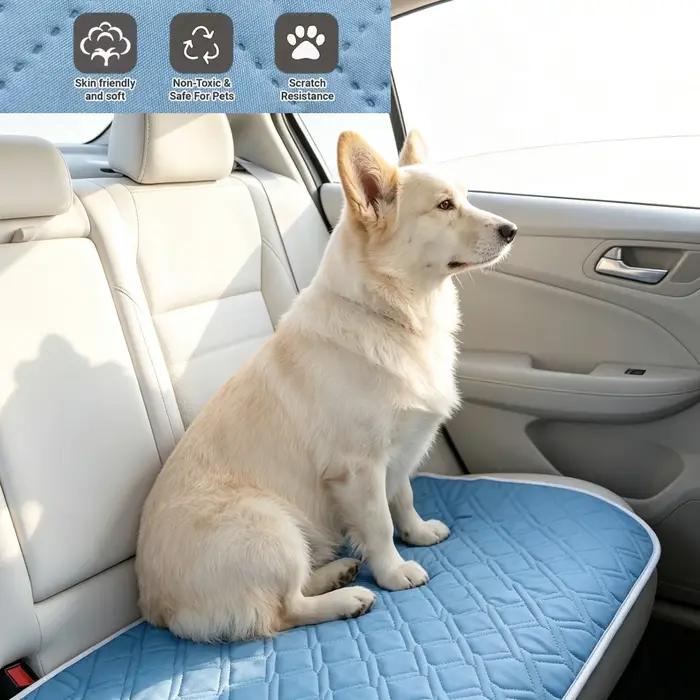 Tapis rafraîchissant pour chien, grand format, lavable, antidérapant, pour l'été, accessoires pour animaux de compagnie