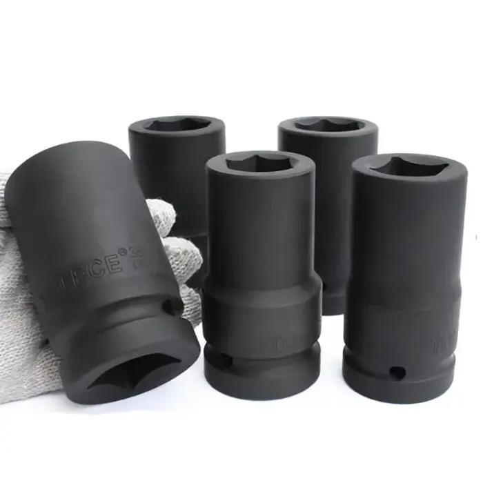 Douille à 6 points à impact profond, entraînement de 1 pouce, 17mm, 19mm, 21mm, 22mm, 24mm, 27mm, 30