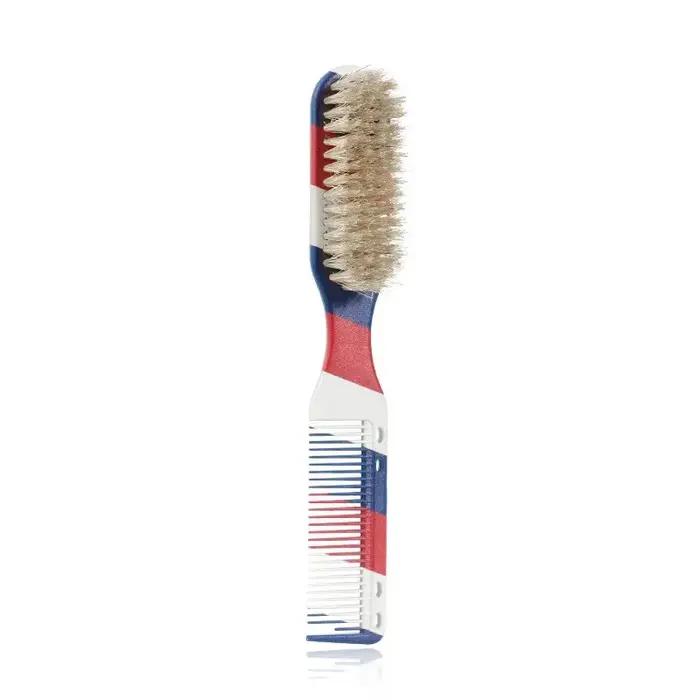 Nouveau Style barbier cou Duster brosse Double face rayé Salon outils de coiffure pour épilation visage barbe propre