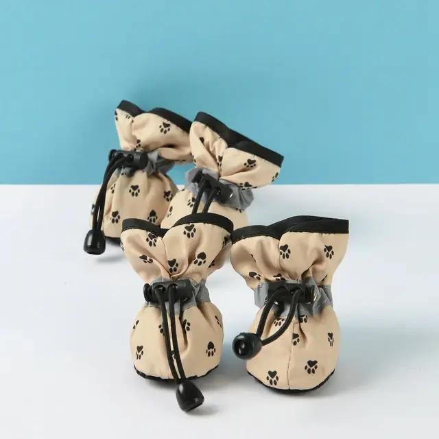 4 pièces/ensemble chaussures pour chiens pour petits et grands chiens Chihuahua bottes antidérapante