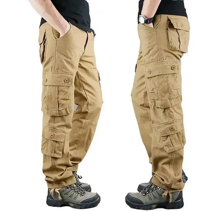 Pantalon de travail chasse homme multi-poches résistant loose outdoor grande taille protection