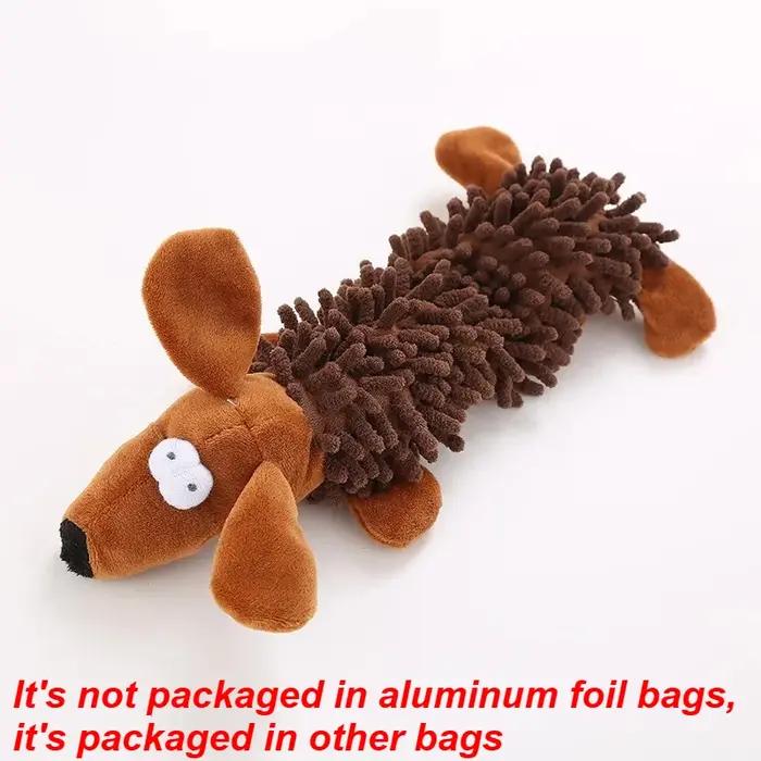 Jouet en peluche couineur pour chien, jouet à mâcher durable en chenille pour animaux de compagnie,
