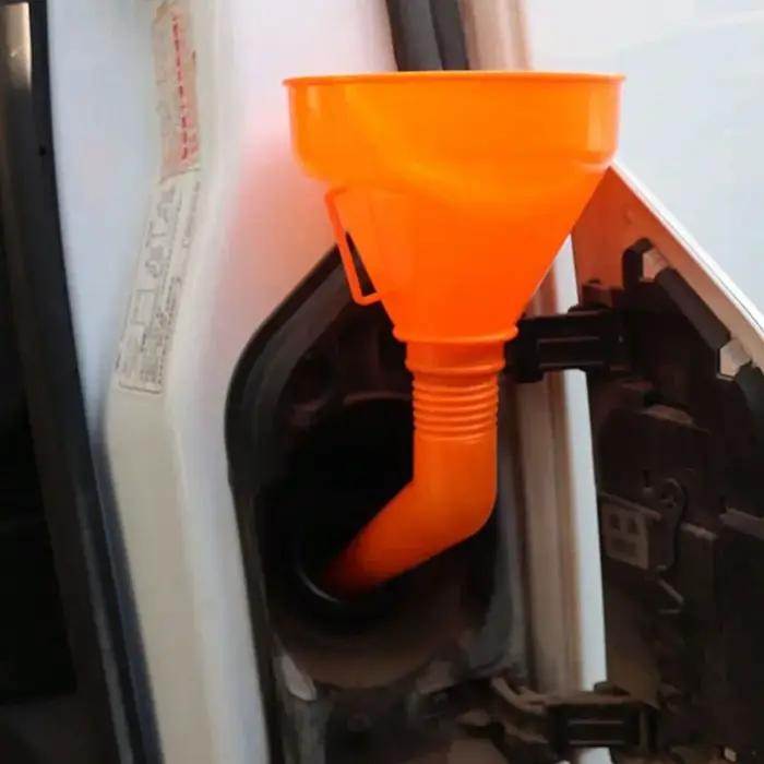 Entonnoir de remplissage avec filtre pour moto et voiture entonnoir à essence et huile moteur long bec pour remplissage de carburant et huile maintenance automobile polyvalent
