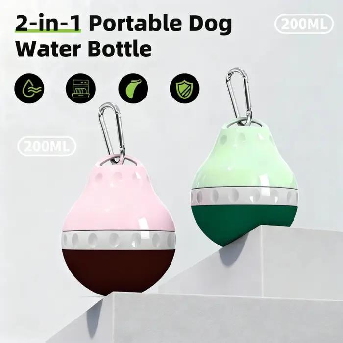 Bouteille d'eau portable pour animaux de compagnie, distributeur d'eau en silicone pour chiens, pour les promenades en plein air, gobelet à eau pour chats, bouteille d'eau pour chiens en plein air