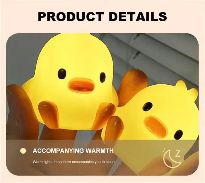 Canard veilleuse chambre décoration mignon dessin animé Animal veilleuse cadeaux de noël pour chambre d'enfants chevet lampe de couchage