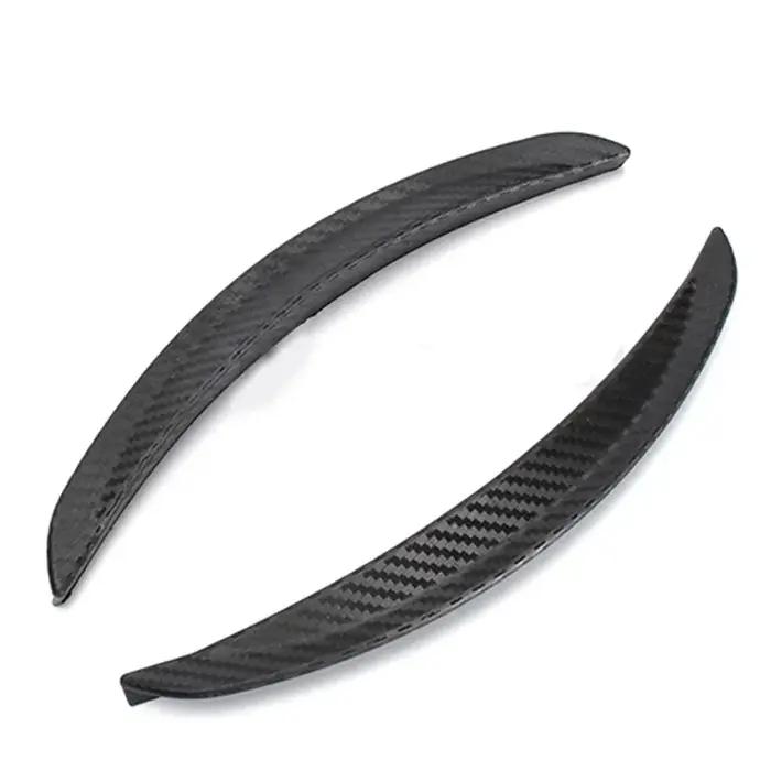 Sourcils de roue de voiture en caoutchouc et Fiber de carbone, garniture de protection universelle,