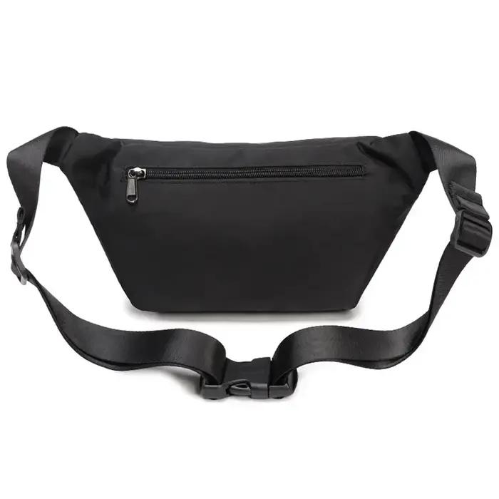 Fouvor – sac de taille rouge en Nylon, sangle réglable, Double fermeture éclair, poche avant, sacs b