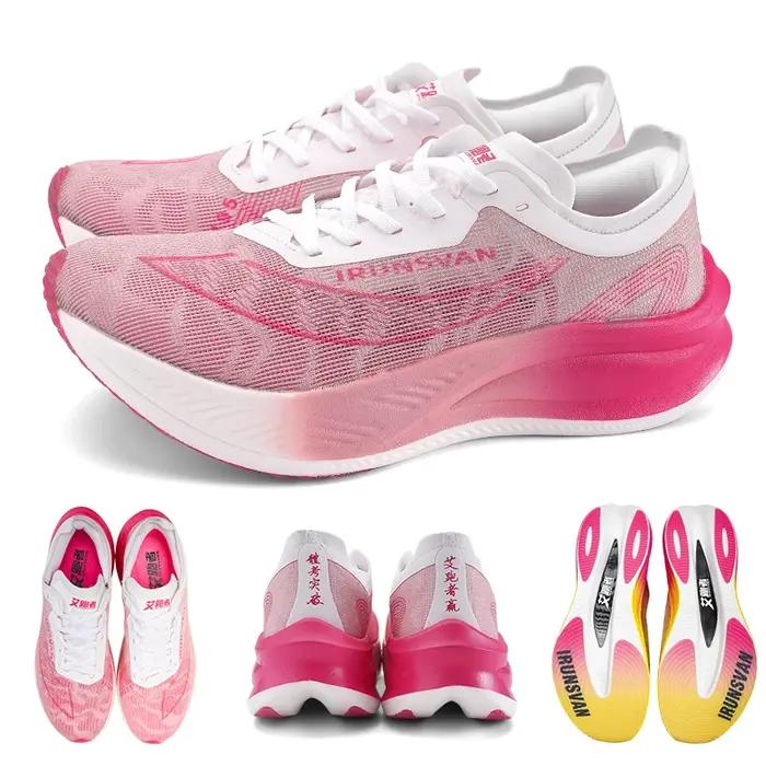 IRUNSVAN baskets Marathon légères hommes chaussures de course chaussures de sport respirantes décont