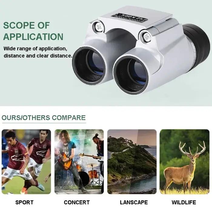 Jumelles professionnelles 50000m automatiques HD basse lumière - Pour chasse portable extérieur haute magnification