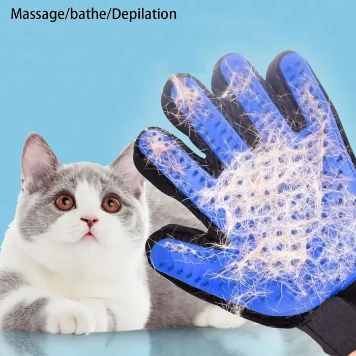 1 pièces gant de toilettage pour animaux de compagnie brosse pour chiens et chats fourrure