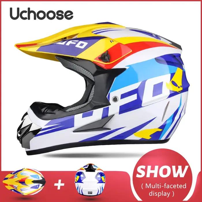 UCHOOSE casque De Moto requin Motocross
