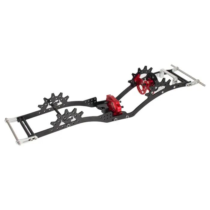 Châssis LCG en aluminium pour montage Panhard, R64.Set, CMS Servo, 1/10 RC Rigs, Inoler SCX10 II Capra Axle Comp un.com ds DIY, 3mm