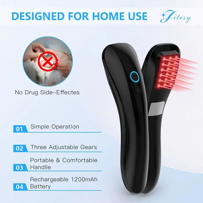 Dispositif de thérapie au Laser KTS pour soulager la douleur corporelle, Diode Laser 18x620nm LLLT, équipement de physiothérapie pour l'arthrite au Laser froid, masseur