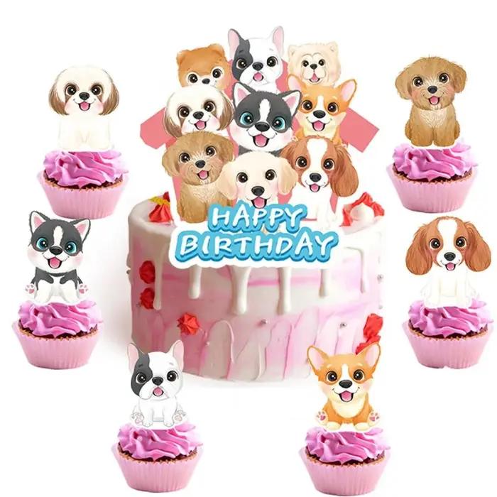 Décoration de Cupcake en forme de chien