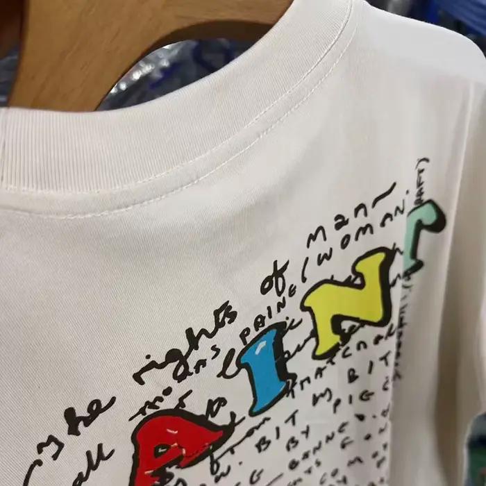 T-shirt Streetwear 26SS à imprimé graphique pour hommes et femmes