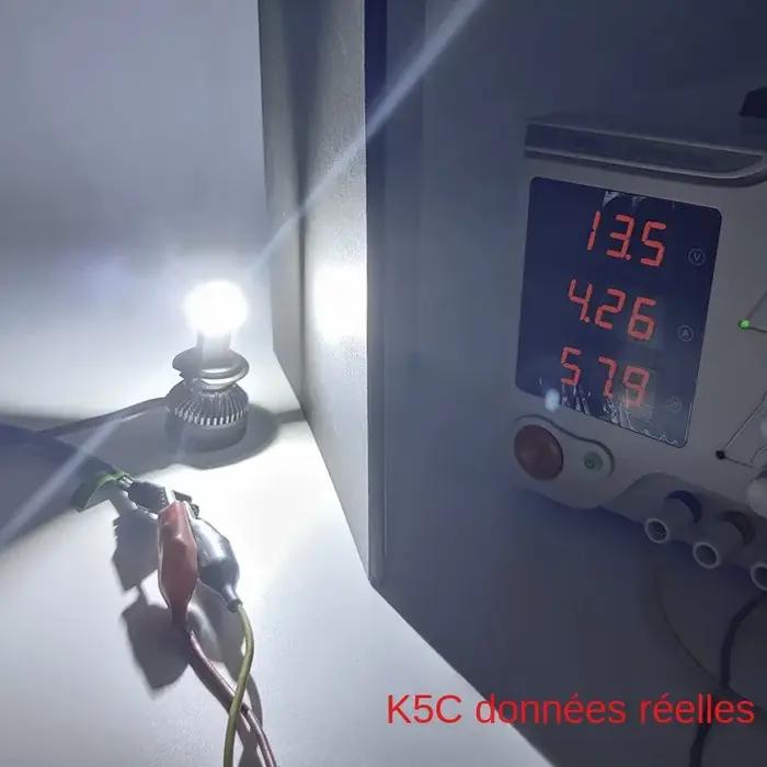DAWNKNIGHT K5C 4300K 110W H7 H4 lampe à LED Double Tube de cuivre 3000K lumières Led pour voiture H1 H11 HB3 9005 HB4