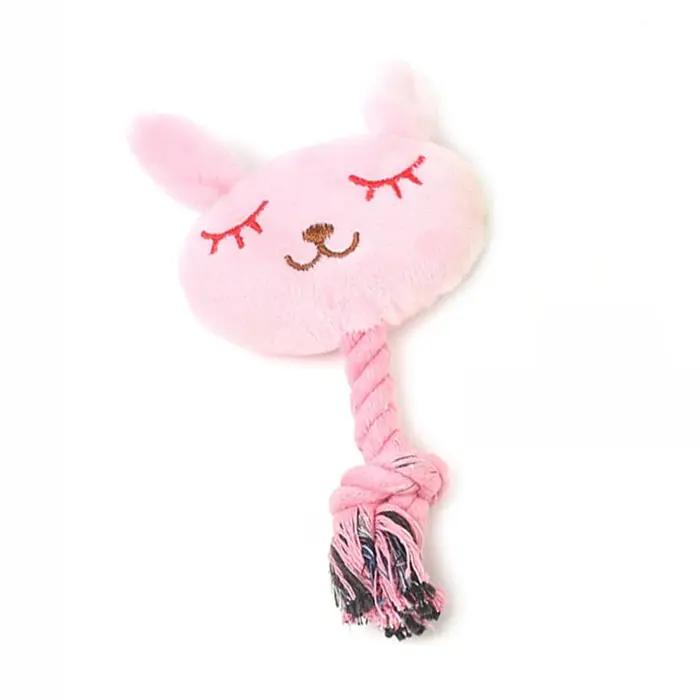 Jouet à mâcher pour chien en forme d'animaux de dessin animé, jouets couineurs pour petits chiens, j