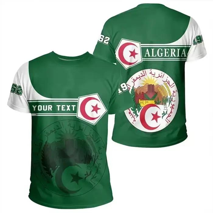 T-shirt Algeria Feel graphique pour hommes et enfants, t-shirt décontracté d'été, Y2K, cadeaux pour hommes, polyester respirant, polyvalent pour printemps et été