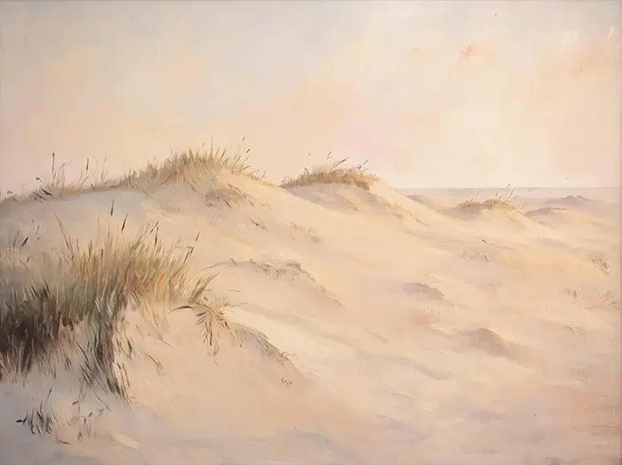 Affiche inspirée de la côte de la plage de la mer côtière