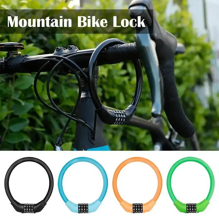 Cadenas antivol à câble avec code numérique 4 chiffres en acier inoxydable pour vélo et objets de valeur sécurité vélo occasions spéciales